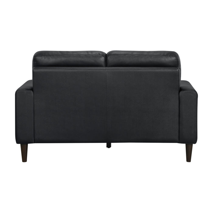 Lewes Loveseat in Black - 8566BLK-2