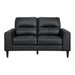 Lewes Loveseat in Black - 8566BLK-2 image