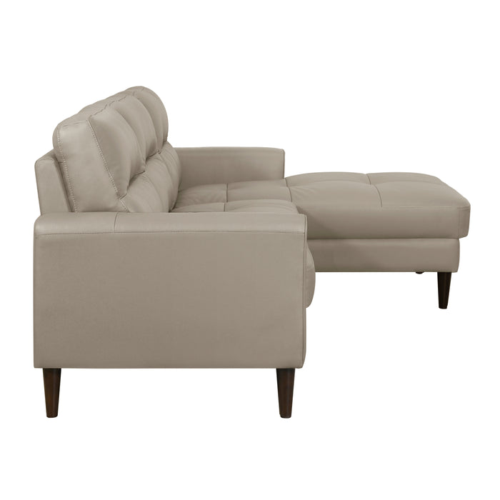 Lewes 2-Piece Sectional with Right Chaise in Beige - 8566LTE*SC