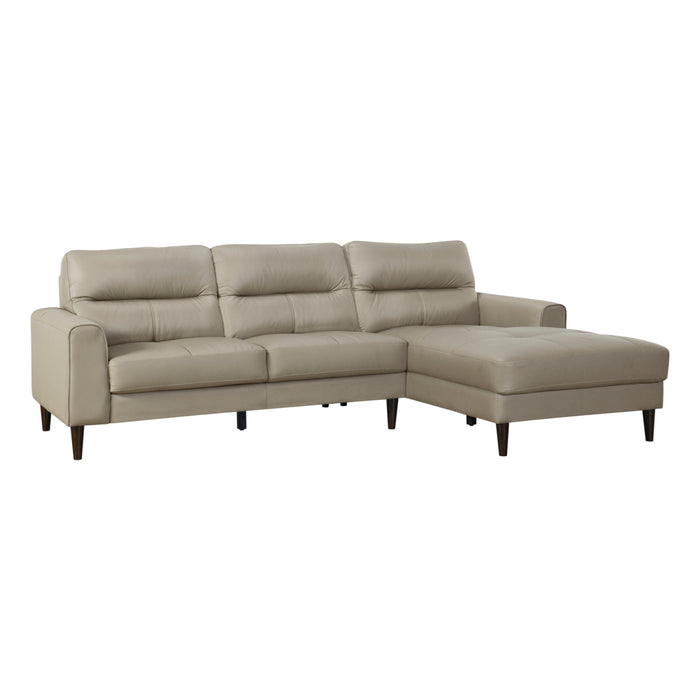 Lewes 2-Piece Sectional with Right Chaise in Beige - 8566LTE*SC