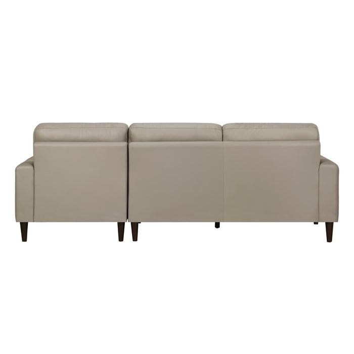 Lewes 2-Piece Sectional with Right Chaise in Beige - 8566LTE*SC