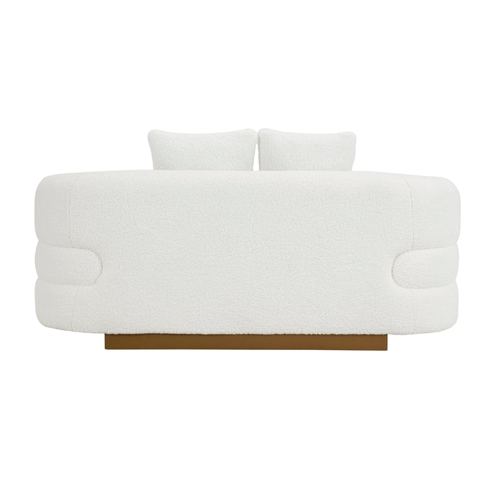 Novella Loveseat in White - 8568WH-2