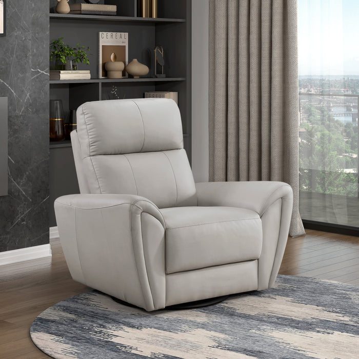 Essex Swivel Glider Chair in Gray - 8577GY-1