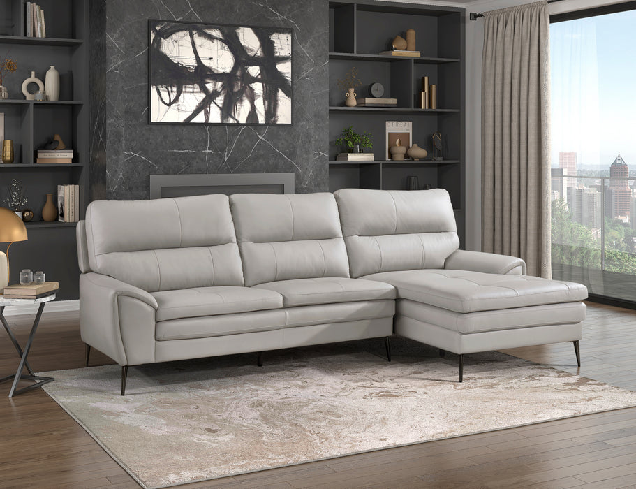 Essex 2-Piece Sectional with Right Chaise in Gray - 8577GY*SC