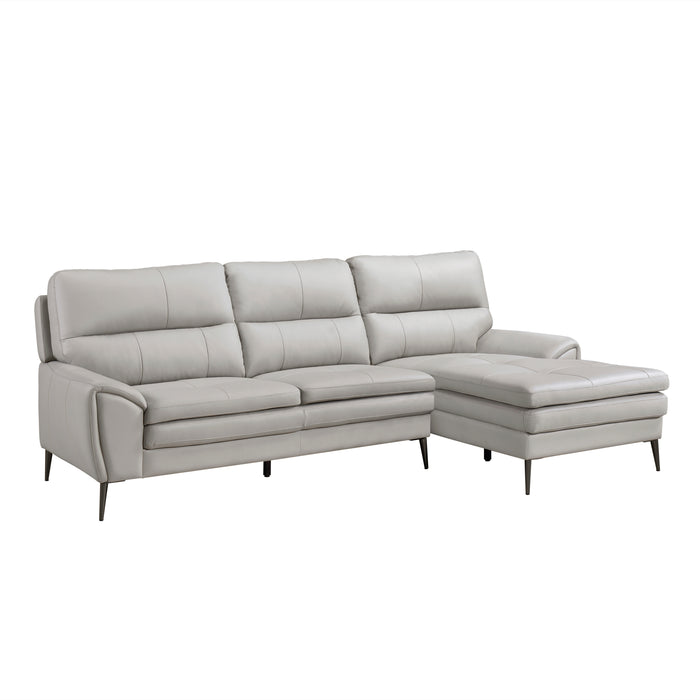 Essex 2-Piece Sectional with Right Chaise in Gray - 8577GY*SC