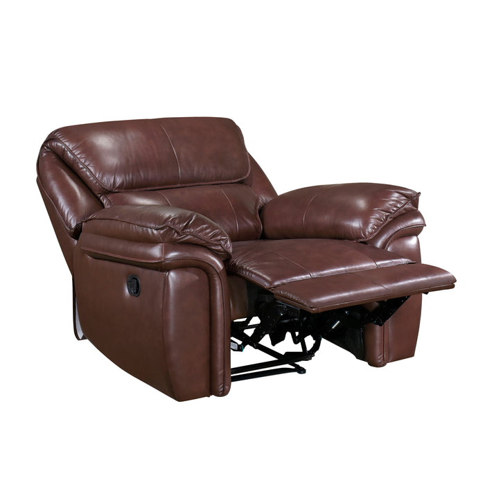 Lyman Reclining Chair in Brown - 8588BR-1