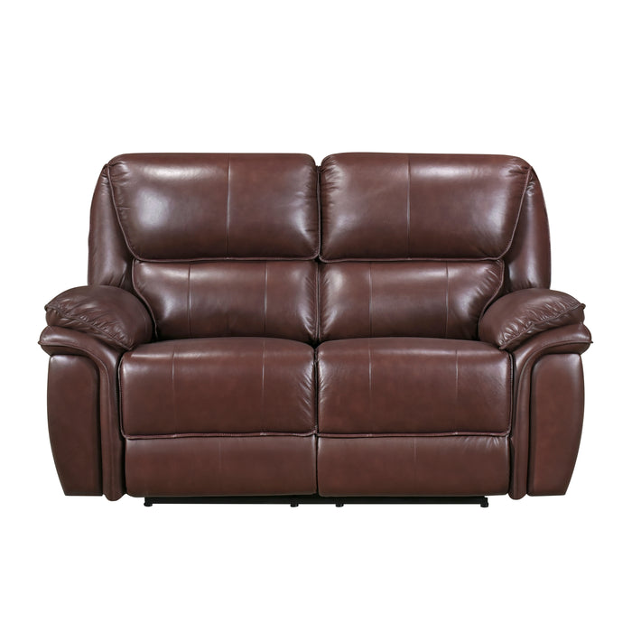 Lyman Double Reclining Loveseat in Brown - 8588BR-2 image