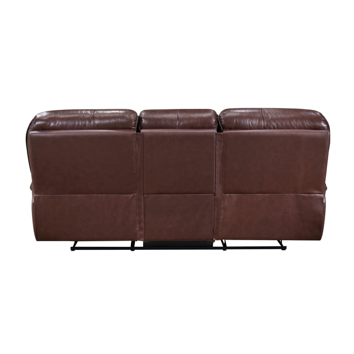 Lyman Double Reclining Sofa in Brown - 8588BR-3