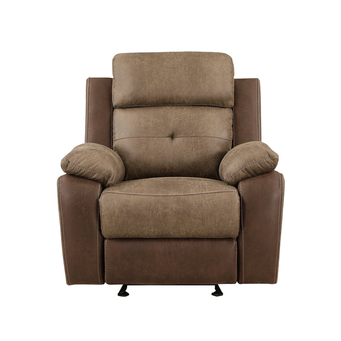 Glendale Glider Reclining Chair in Brown - 8599BR-1 image