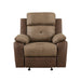 Glendale Glider Reclining Chair in Brown - 8599BR-1 image