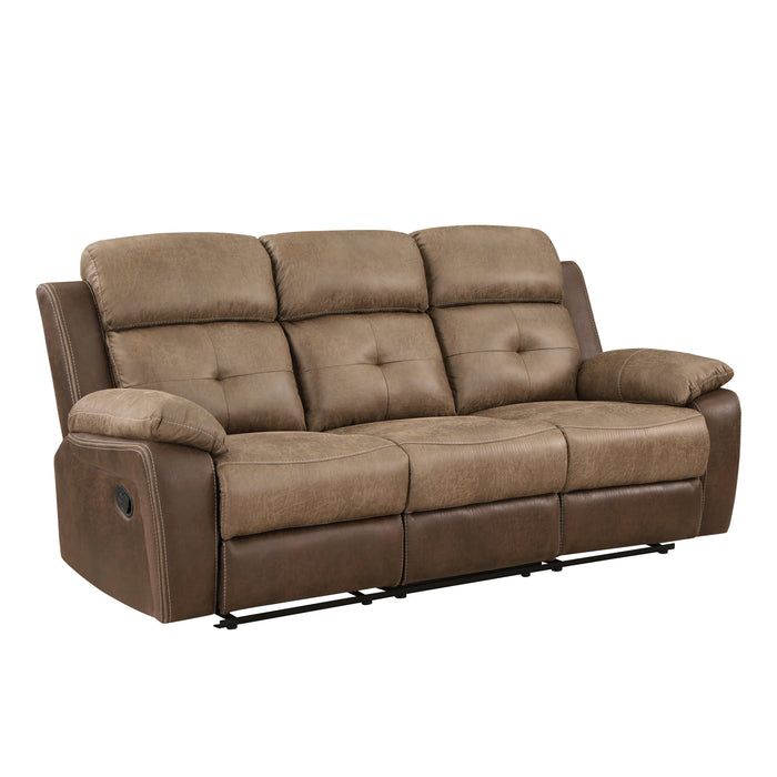 Glendale 2pc Set: Sofa, Love in Brown - 8599BR*2