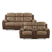 Glendale 2pc Set: Sofa, Love in Brown - 8599BR*2 image