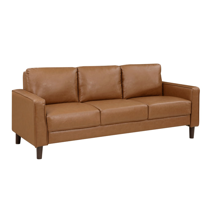 Malcolm 2pc Set: Sofa, Love in Brown - 9203BRW*2