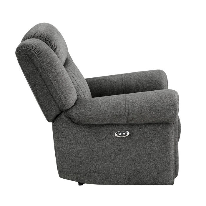 Brennen Power Reclining Chair in Gray - 9204CC-1PW