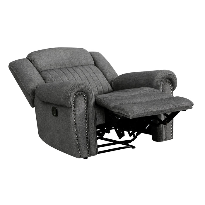 Brennen Reclining Chair in Gray - 9204CC-1