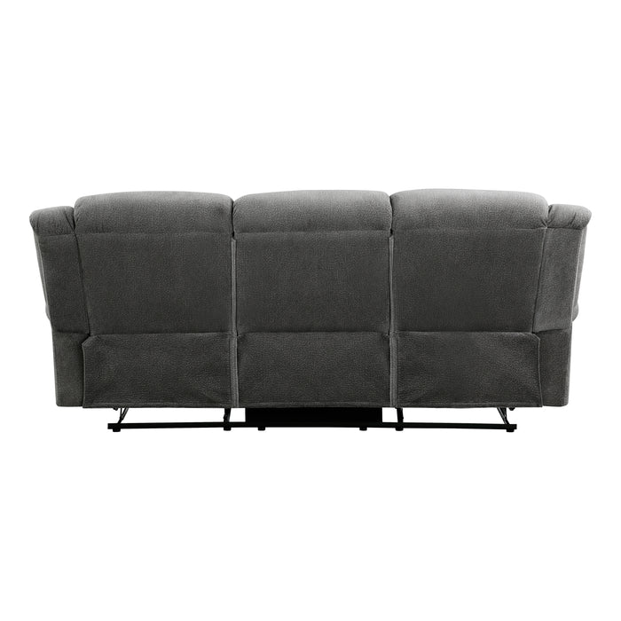 Brennen Double Reclining Sofa in Gray - 9204CC-3