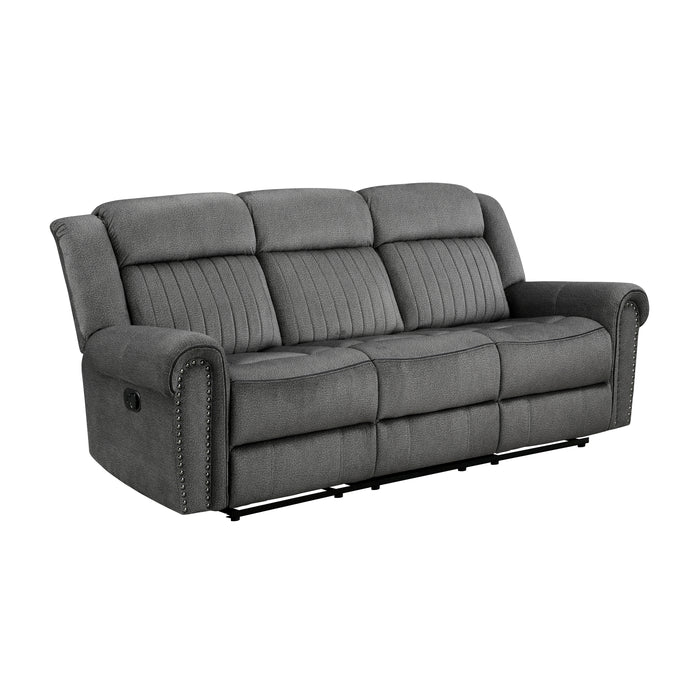 Brennen 2pc Set: Sofa, Love in Gray - 9204CC*2