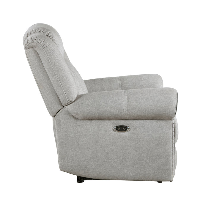 Brennen Power Reclining Chair in Gray - 9204MT-1PW