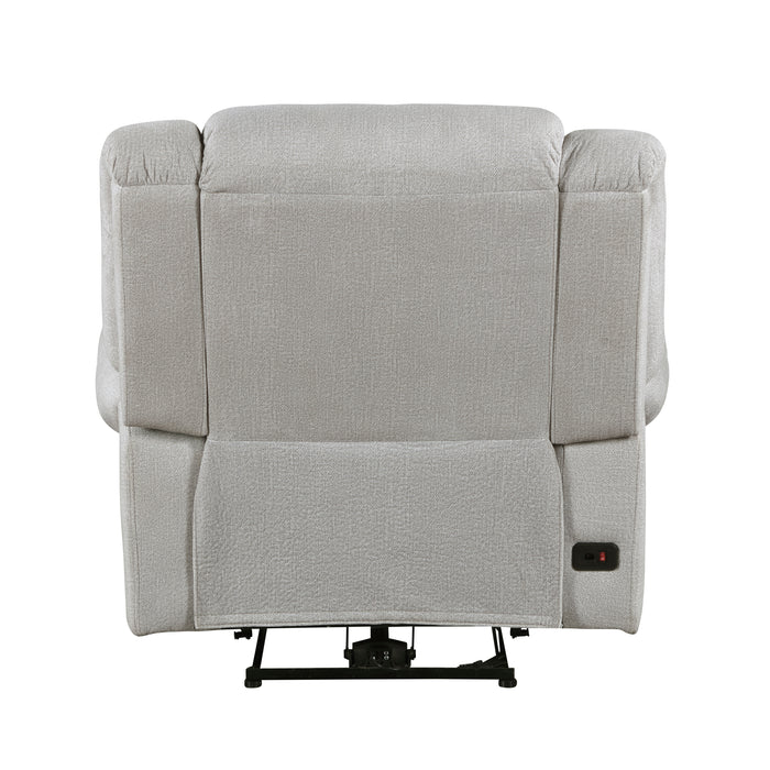 Brennen Power Reclining Chair in Gray - 9204MT-1PW