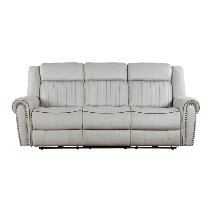 Brennen Power Double Reclining Sofa in Gray - 9204MT-3PW image