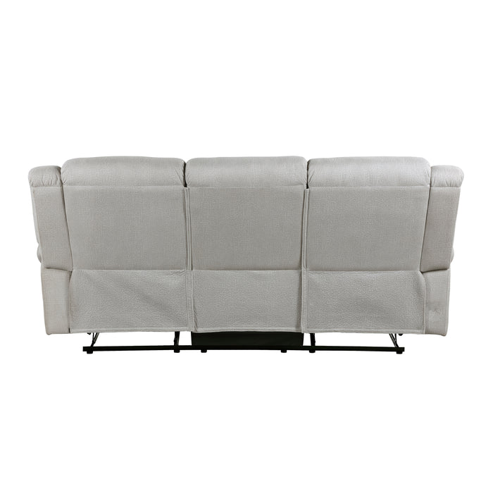 Brennen Double Reclining Sofa in Gray - 9204MT-3