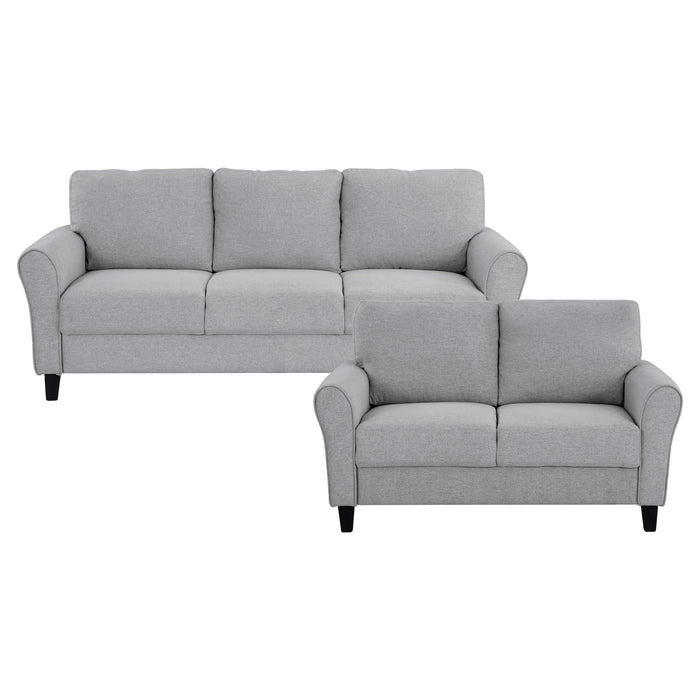 Ellery 2pc Set: Sofa, Love in Gray - 9209DG*2 image