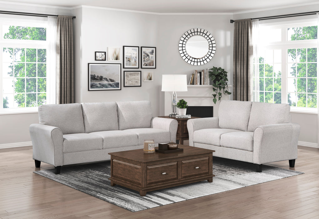 Ellery Loveseat in Brown - 9209SN-2