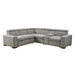 Farrah 3-Piece Sectional with Adjustable Headrests, Pull-out Bed and Console in Gray - 9219GY*SC image