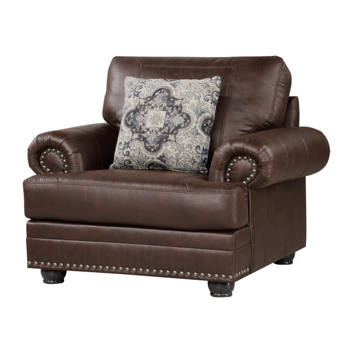 Franklin Chair in Brown - 9260DB-1