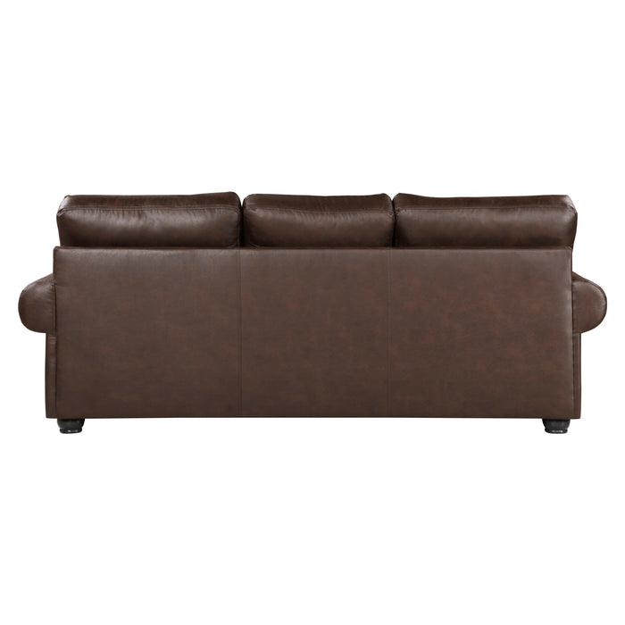 Franklin 2pc Set: Sofa, Love in Brown - 9260DB*2