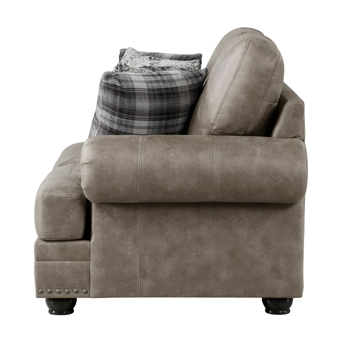 Franklin Loveseat in Brown - 9260MS-2