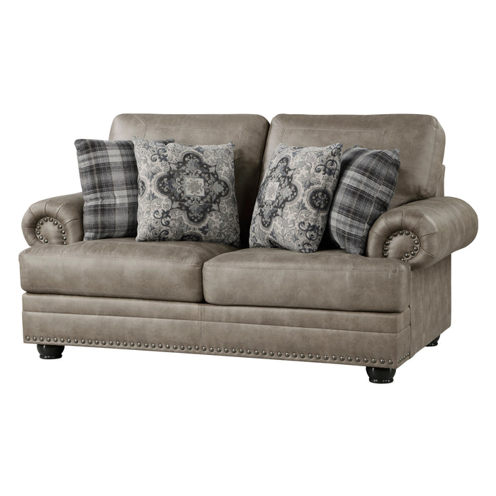 Franklin Loveseat in Brown - 9260MS-2