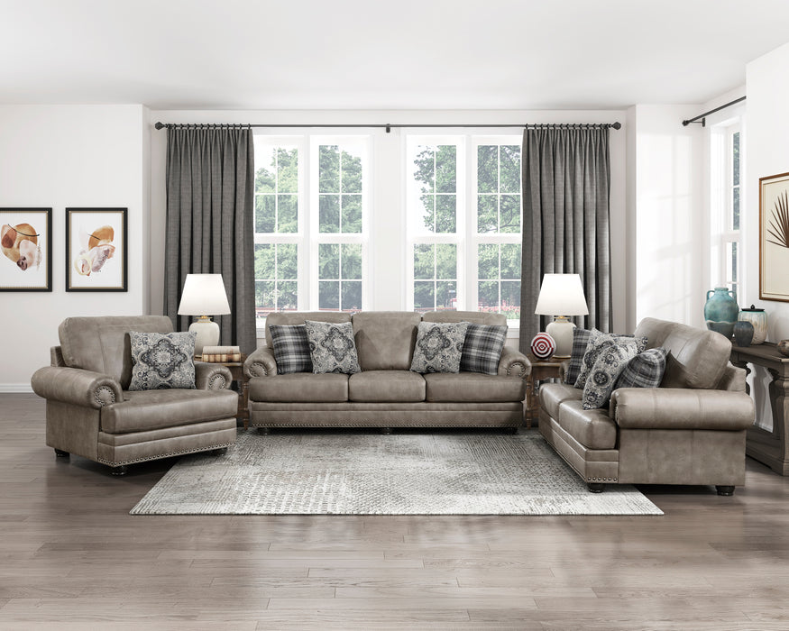 Franklin Sofa in Brown - 9260MS-3