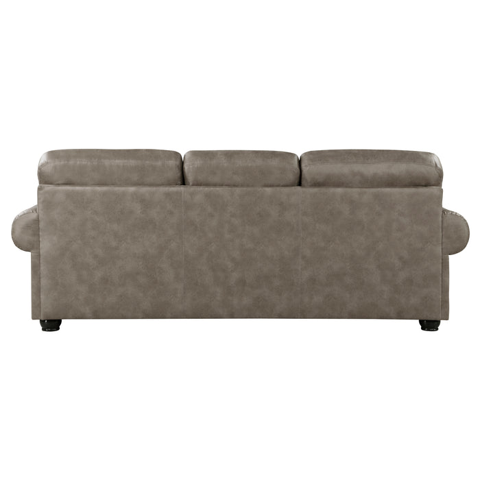 Franklin 2pc Set: Sofa, Love in Brown - 9260MS*2