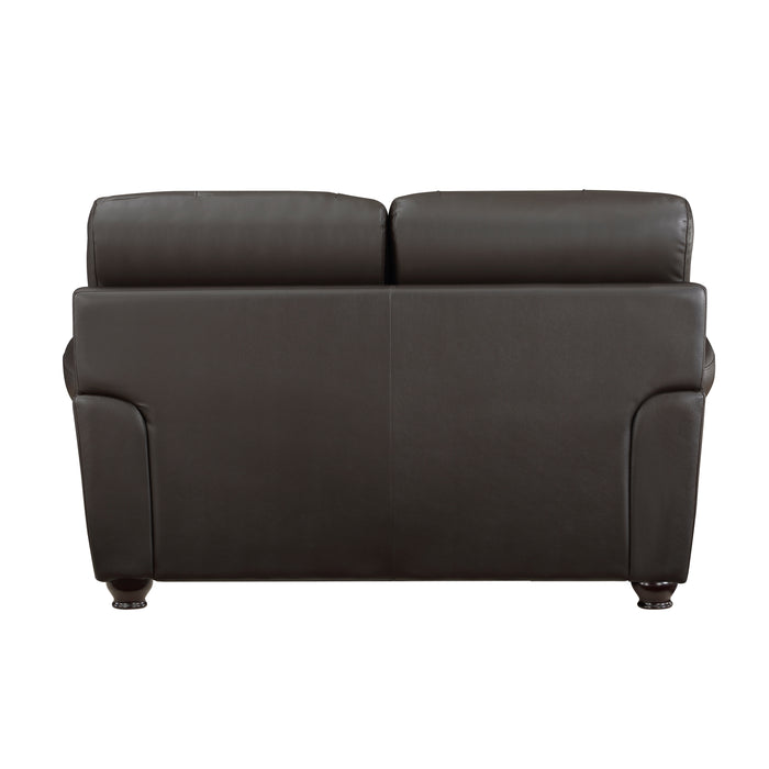 Foxborough Loveseat in Brown - 9269DB-2