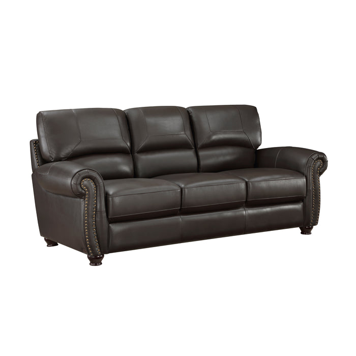 Foxborough 2pc Set: Sofa, Love in Brown - 9269DB*2