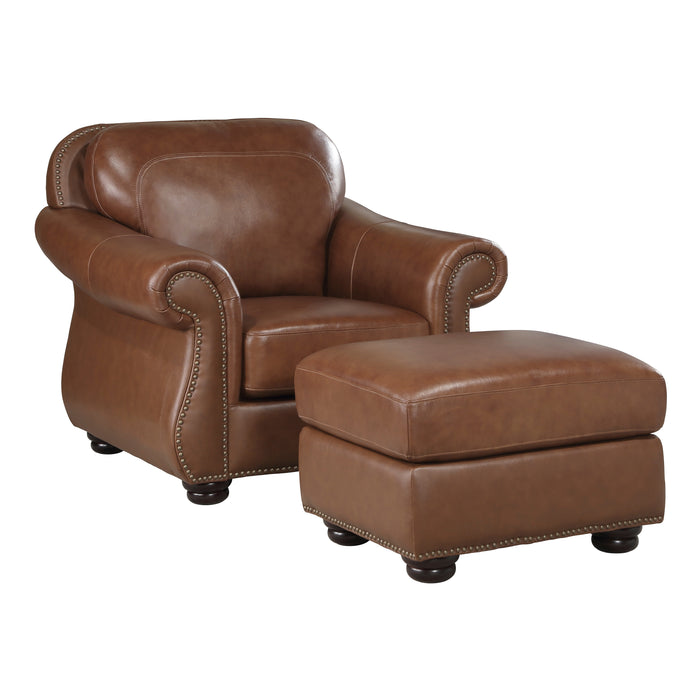 Attleboro Ottoman in Brown - 9270BR-4