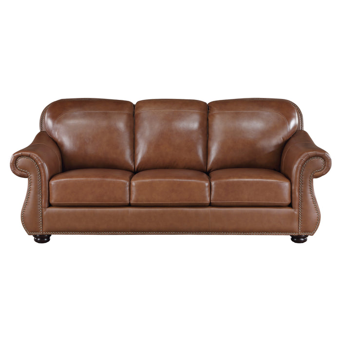 Attleboro 2pc Set: Sofa, Love in Brown - 9270BR*2