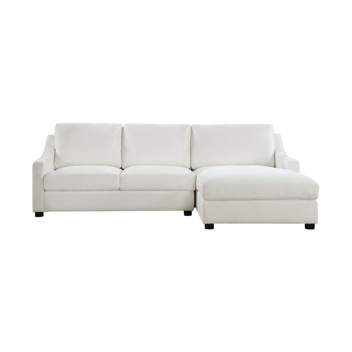 Zayden 2-Piece Sectional with Right Chaise in Beige - 9277VR*22LRC