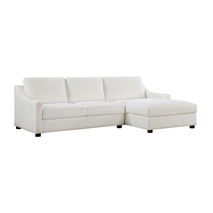 Zayden 2-Piece Sectional with Right Chaise in Beige - 9277VR*22LRC