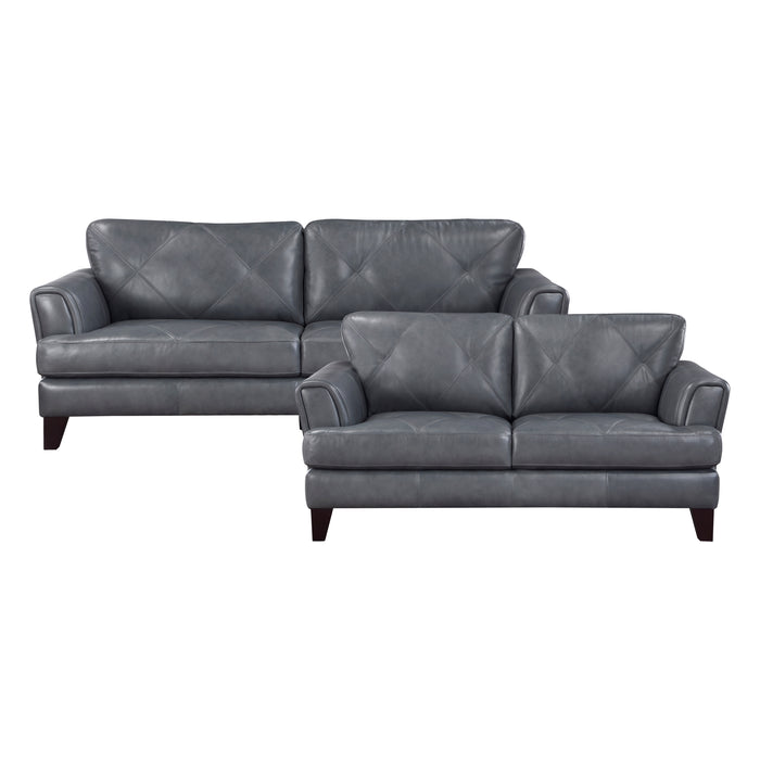 Thierry 2pc Set: Sofa, Love in Gray - 9279BGY*2 image