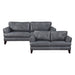 Thierry 2pc Set: Sofa, Love in Gray - 9279BGY*2 image