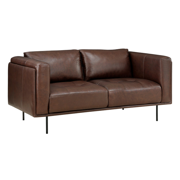 Soren 2pc Set: Sofa, Love in Brown - 9280BR*2