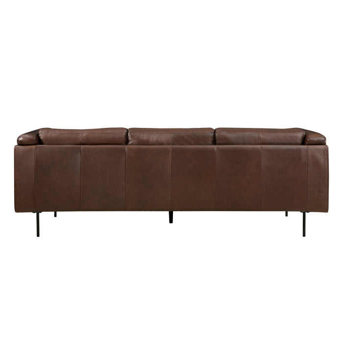 Soren 2pc Set: Sofa, Love in Brown - 9280BR*2