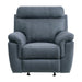 Clifton Glider Reclining Chair in Blue - 9301BUE-1 image