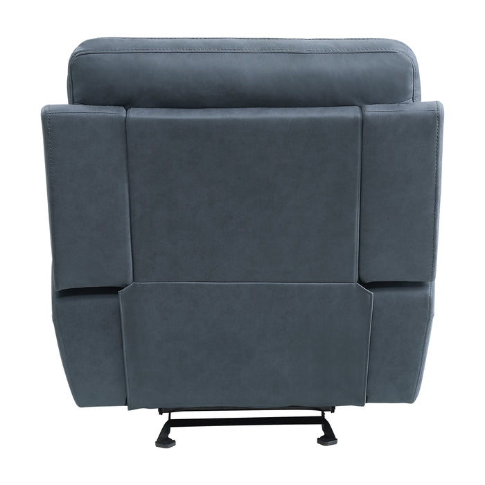 Clifton Glider Reclining Chair in Blue - 9301BUE-1