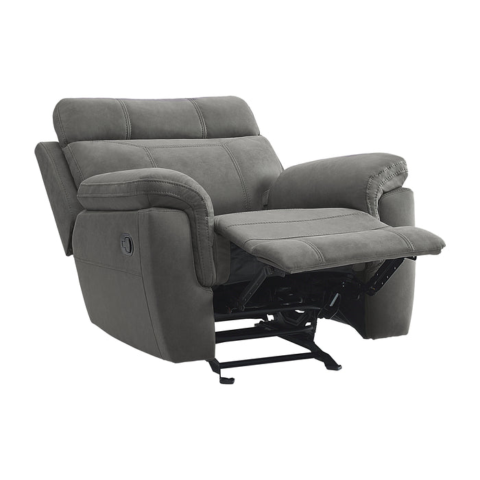 Clifton Glider Reclining Chair in Gray - 9301GRY-1