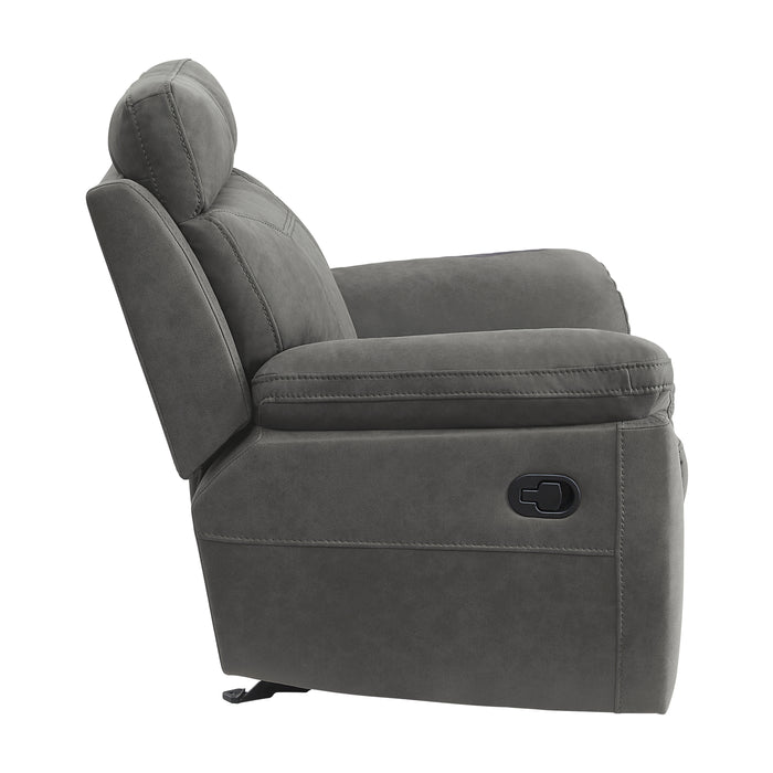 Clifton Glider Reclining Chair in Gray - 9301GRY-1