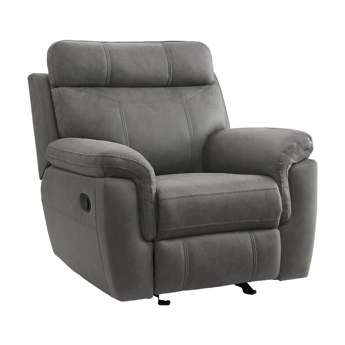 Clifton Glider Reclining Chair in Gray - 9301GRY-1