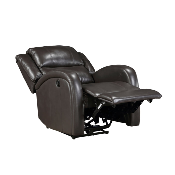 Foxcroft Power Reclining Chair in Brown - 9316PUBR-1PW